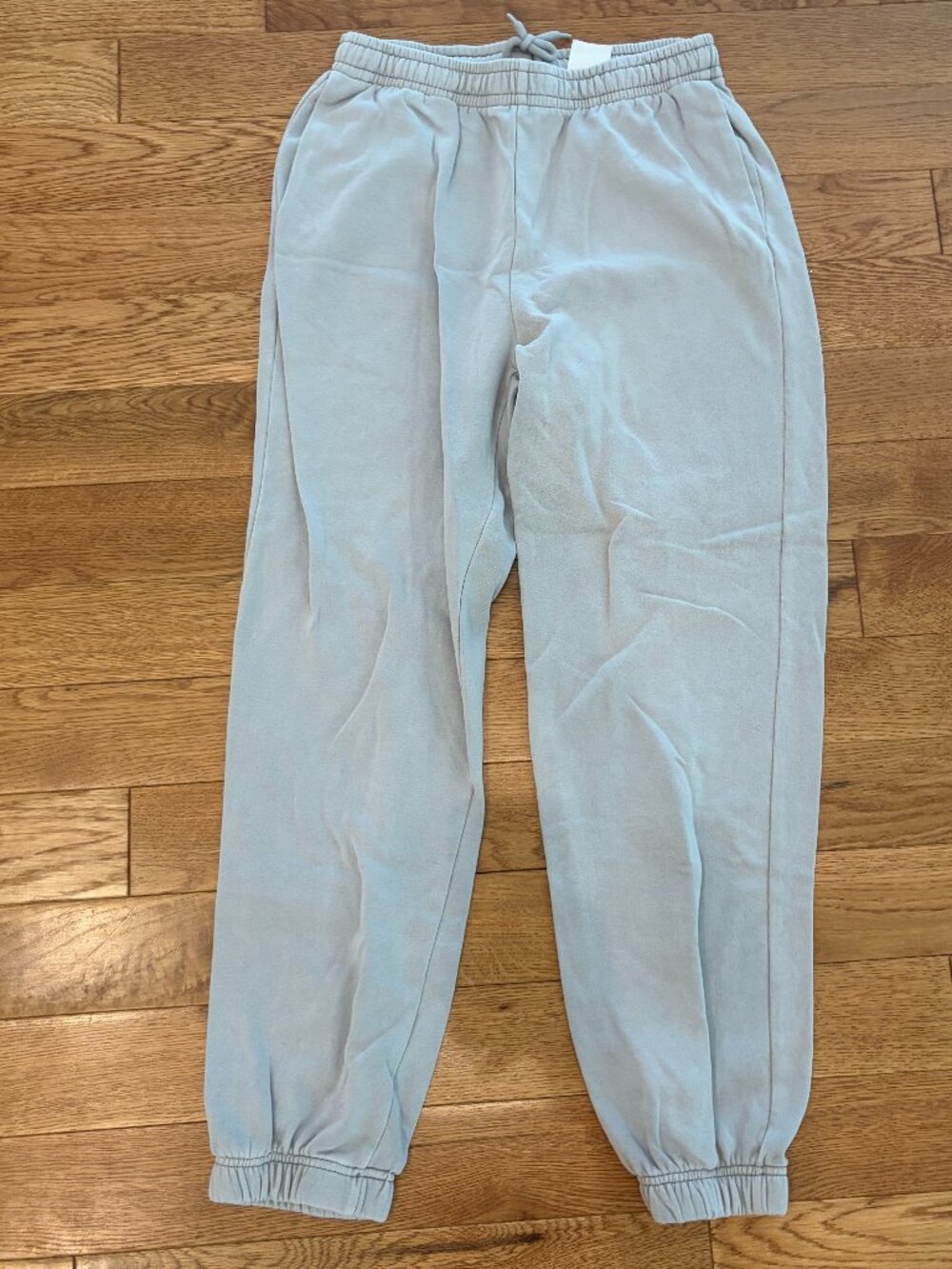 H&M Basic Light Gray Fleece-Lined Jogger Sweatpants Size Small